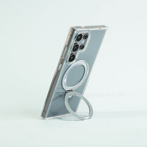 Non Yellow Metal Stand Case For Samsung Galaxy S24 Ultra