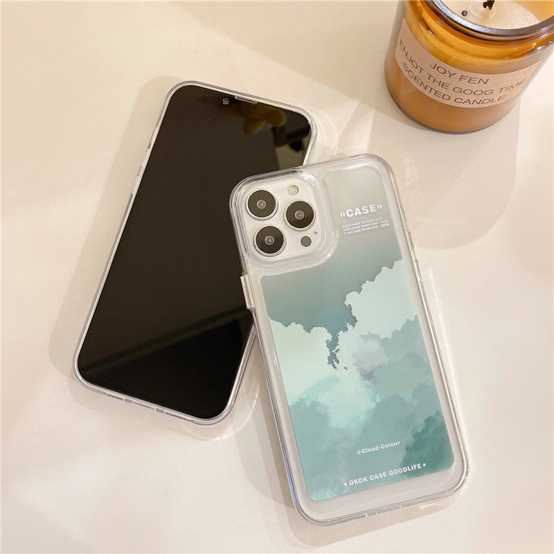 iPhone Multi Color Cloud Silicone Case Cover