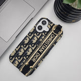 iPhone 16 Series Luxury Brand CD Belt Pattern Cover Case