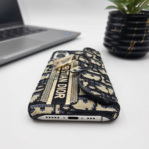 iPhone 16 Series Luxury Brand CD Card Holder Case Cover