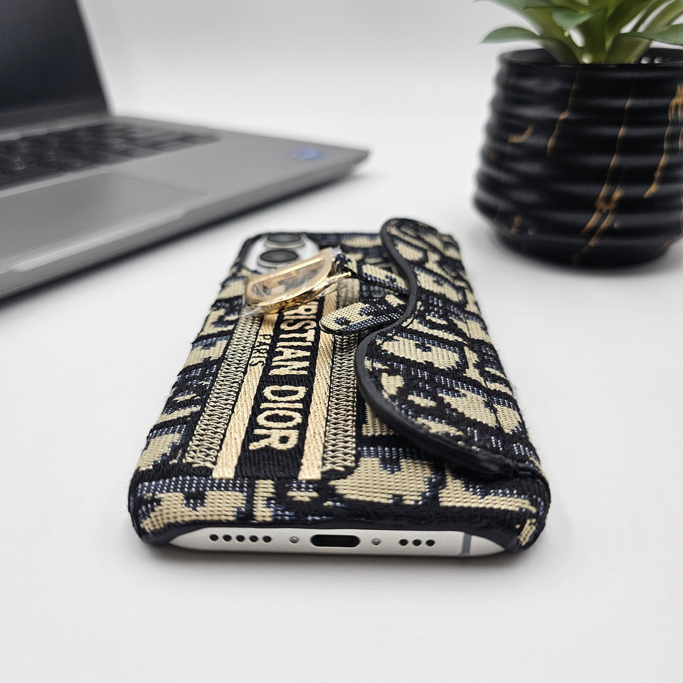 iPhone 16 Series Luxury Brand CD Card Holder Case Cover