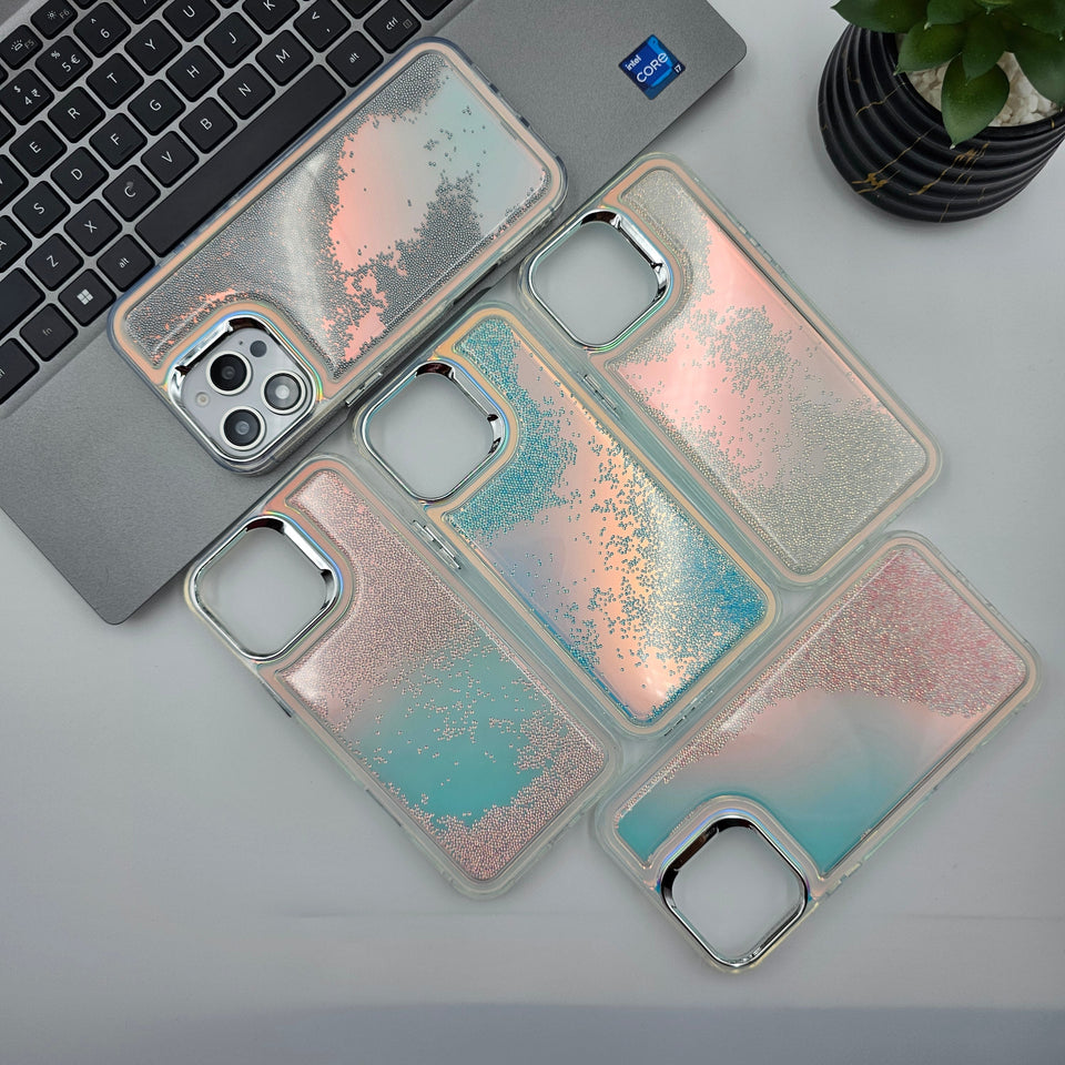 iPhone 16 Series Quick Sand Glitter Case