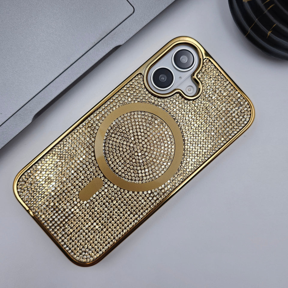 iPhone 16 Series Diamond Glitter Case With Magsafe