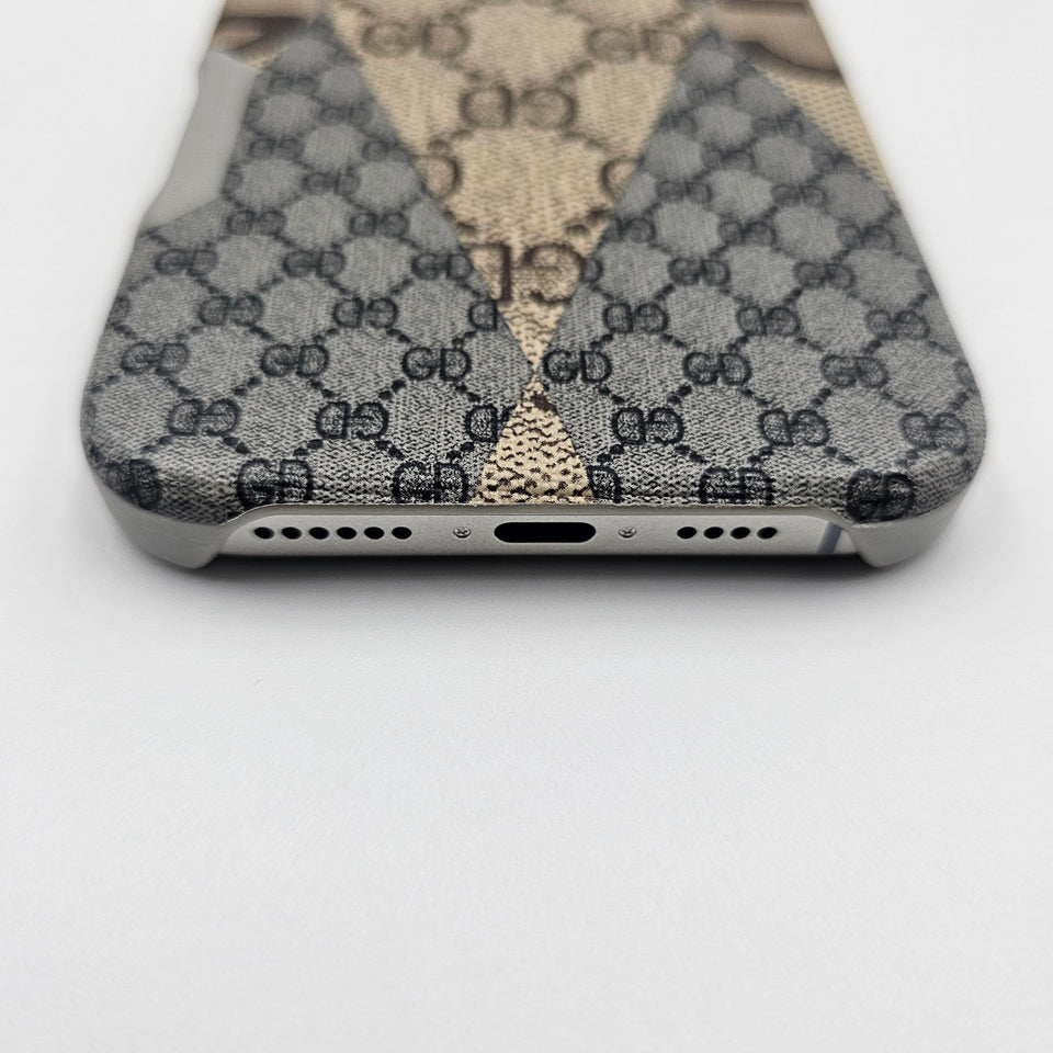 iPhone 16 Series Ultra Thin GD Pattern Case With Metal Camera Bump