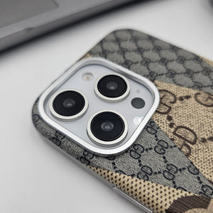 iPhone 16 Series Ultra Thin GD Pattern Case With Metal Camera Bump