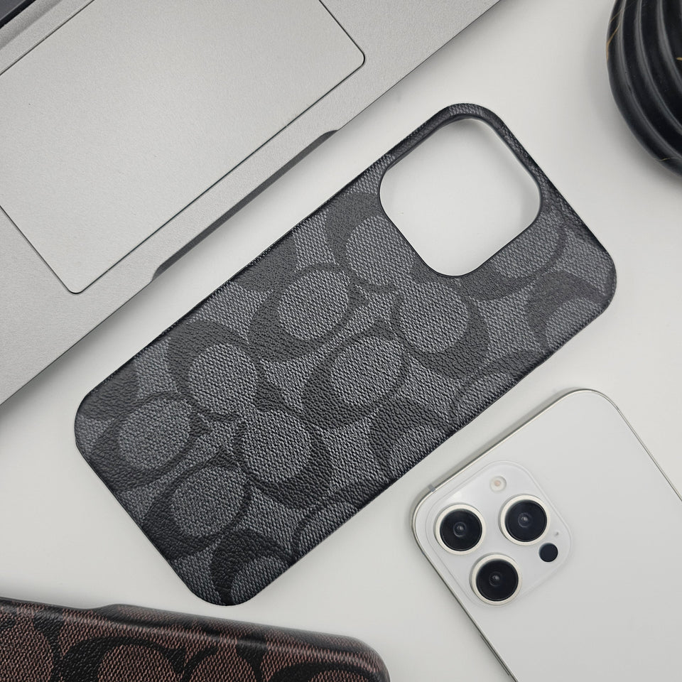 iPhone Luxury Brand Pattern CC PU Leather Case Cover