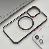 iPhone 16 Series Camera Stand Non Yellow Hard PC Transparent Magsafe Case