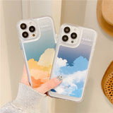 iPhone Multi Color Cloud Silicone Case Cover