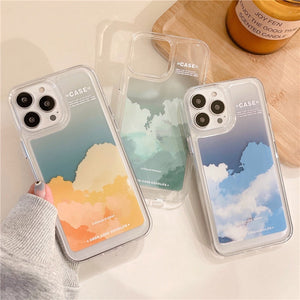 iPhone Multi Color Cloud Silicone Case Cover