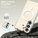 Samsung Galaxy S25 Magnetic Magsafe Transparent Case Charging Ring