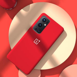 Oneplus Liquid Silicone Red Case with logo