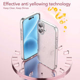 iPhone 16 Series Candy Color Glitter Anti Yellowing Case