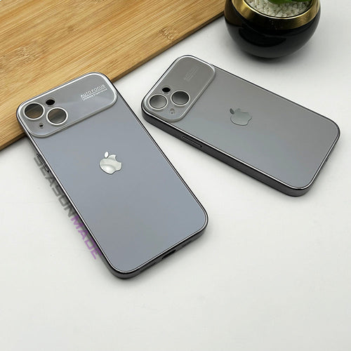 iPhone 16 Series Titanium Backplane Glass Chromatic Lens Shield Case