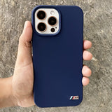 iPhone 13 Series Luxury Brand BMW M Silicone Back Case Cover ( Blue )