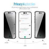 iPhone 16 Series Privacy HD Privacy AntiPeep Tempered Glass