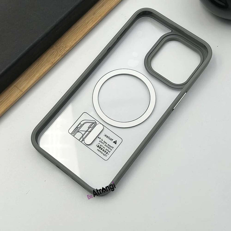 iPhone Luxury Clear Case With Side Silicone Cover