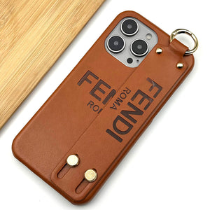 iPhone 15 Series Luxury FD Brand Strap Belt Case Cover