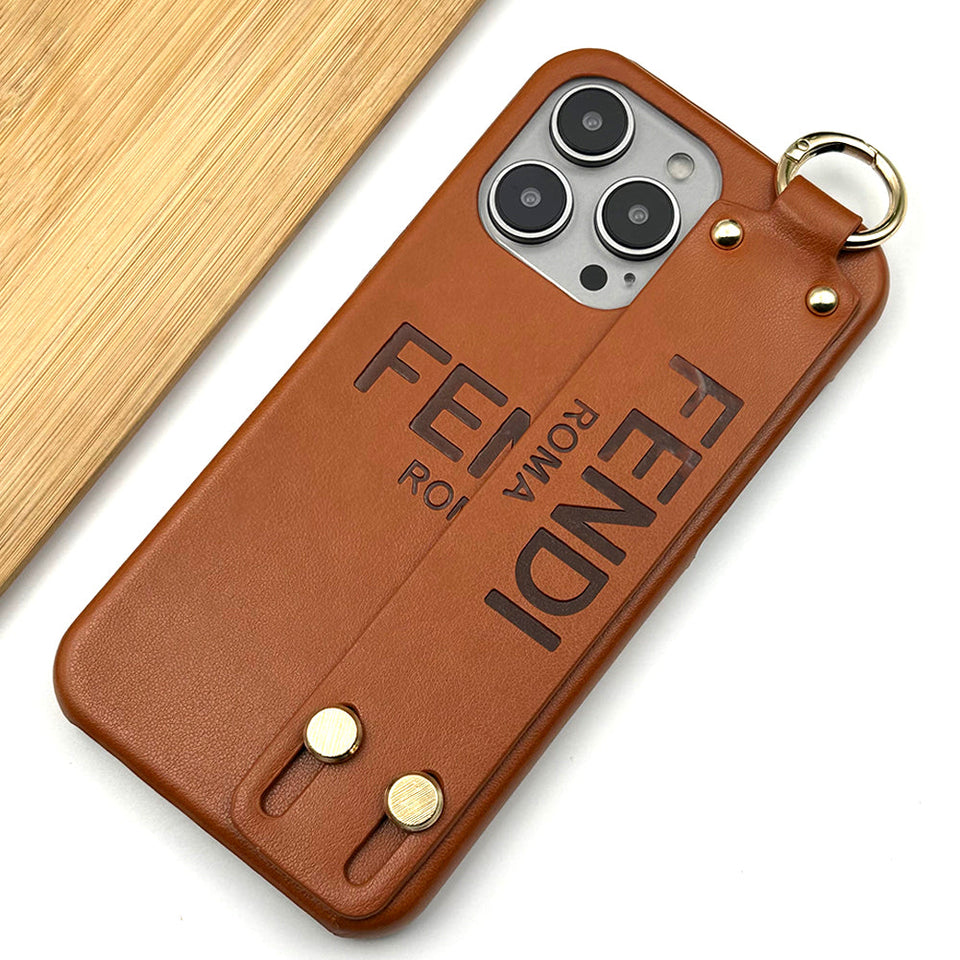 iPhone 15 Series Luxury FD Brand Strap Belt Case Cover