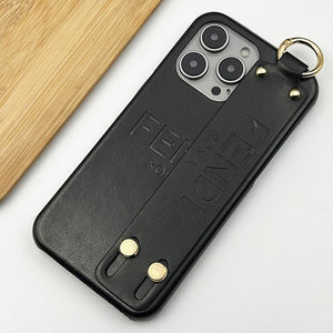 iPhone 15 Series Luxury FD Brand Strap Belt Case Cover