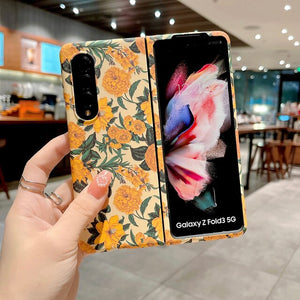 Samsung Galaxy Z Fold 5 Ultra Thin Floral Hard Shell Cover