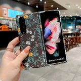 Samsung Galaxy Z Fold 5 Ultra Thin Floral Hard Shell Cover