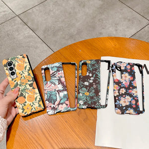 Samsung Galaxy Z Fold 5 Ultra Thin Floral Hard Shell Cover