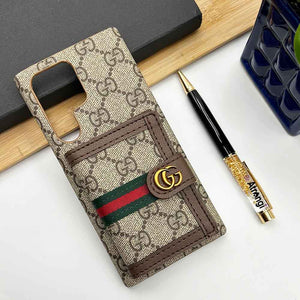 Samsung S24 Ultra Luxury Brand GG Wallet Case Cover