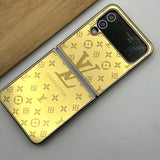 Samsung Galaxy Z Flip 4 Luxurious Crafted Gold Series Case Cover