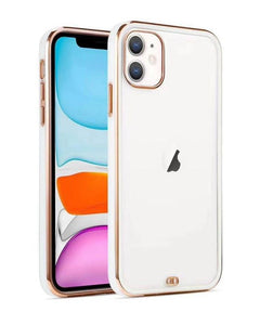 Iphone silicone White Chrome case