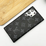 Samsung Galaxy S24 Ultra Luxury LV Leather Phone Case Black