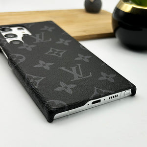 Samsung Galaxy S24 Ultra Luxury LV Leather Phone Case Black