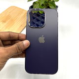 Matte Slim iPhone My Case With CHROME Finished edges Deep Purple