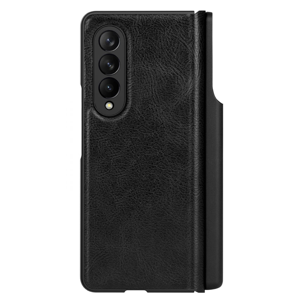 Nillkin Qin Leather Case Cover For Samsung Z Fold 3 Black