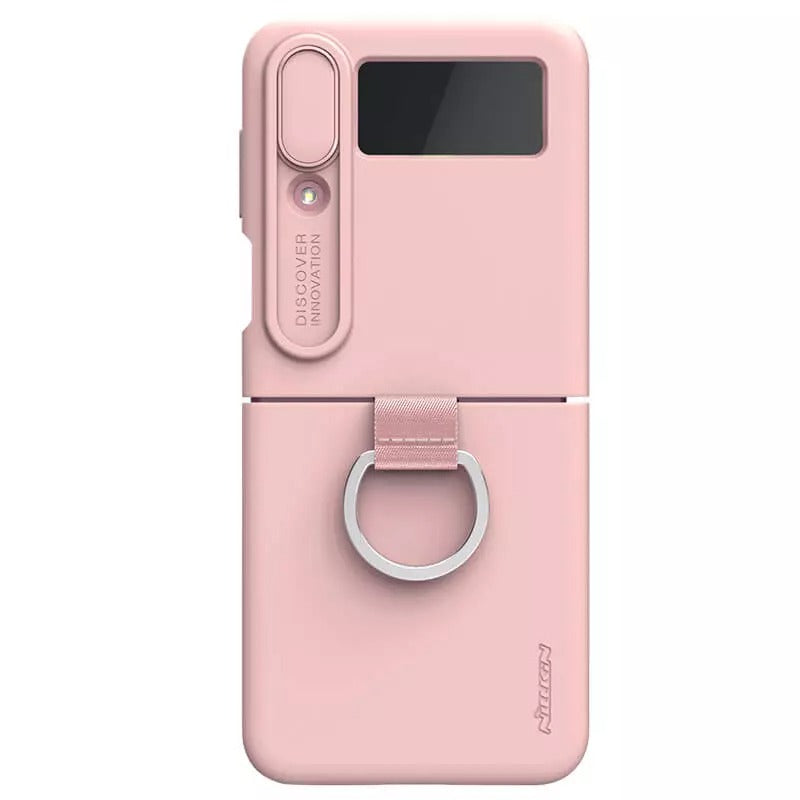 Samsung Galaxy Z Flip4 5G (Z Flip 4 5G) CamShield Silky silicon Cover Rose ( Light Peach )