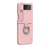 Samsung Galaxy Z Flip4 5G (Z Flip 4 5G) CamShield Silky silicon Cover Rose ( Light Peach )