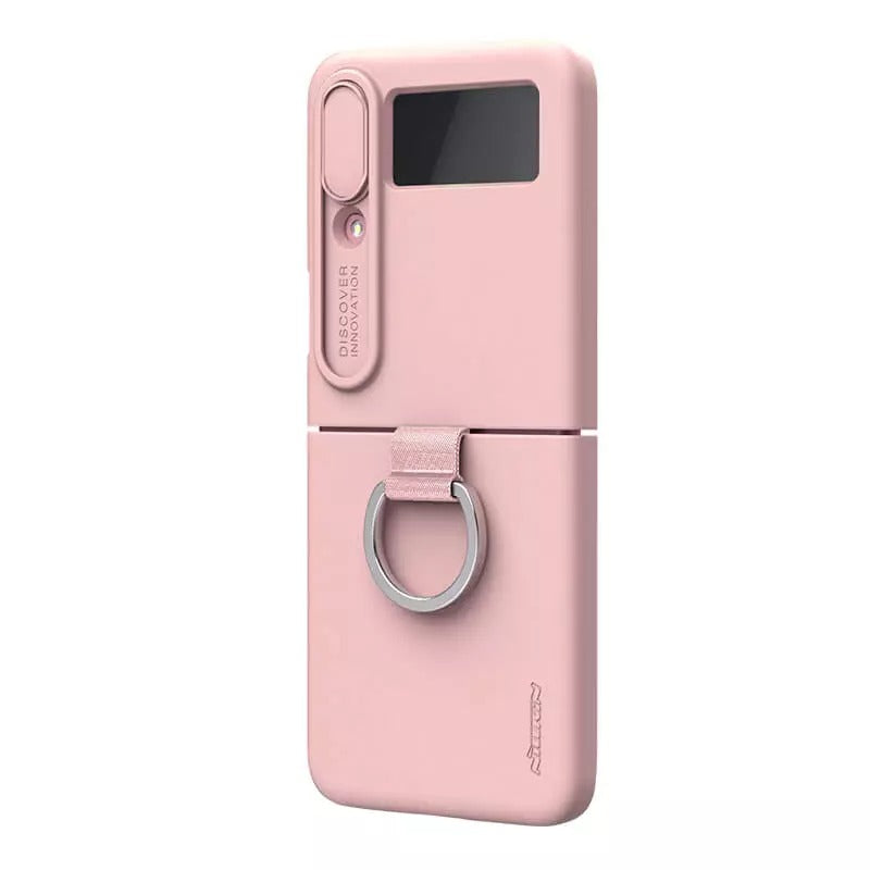 Samsung Galaxy Z Flip4 5G (Z Flip 4 5G) CamShield Silky silicon Cover Rose ( Light Peach )