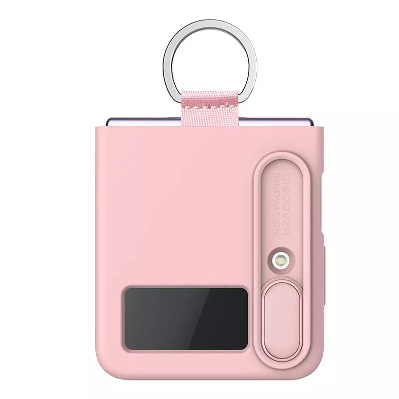 Samsung Galaxy Z Flip4 5G (Z Flip 4 5G) CamShield Silky silicon Cover Rose ( Light Peach )