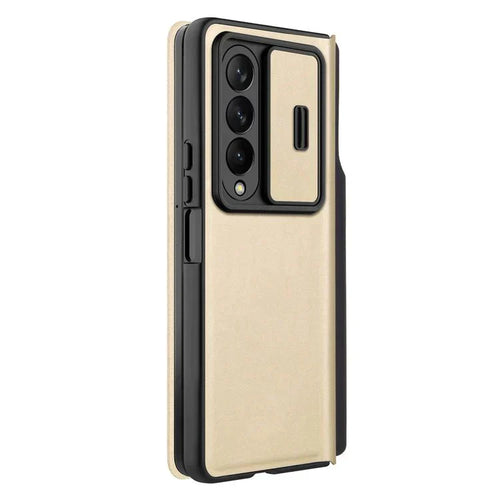 Samsung Galaxy Z Fold 4 Nillkin QIN Pro Flip Case -Gold