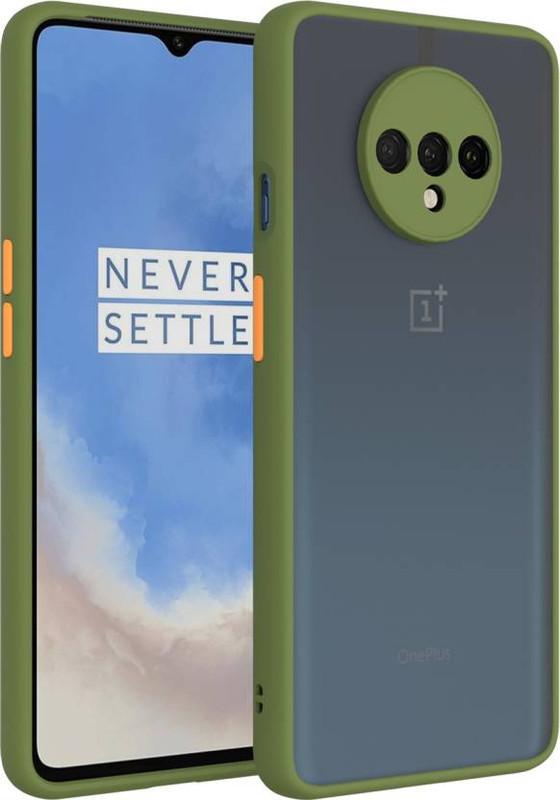 Oneplus 7t Backcover Smoke Case with Hybrid Matte Finish and Camera Protection