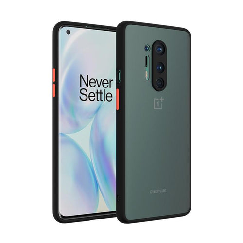 Oneplus 8 pro Backcover Smoke Case with Hybrid Matte Finish and Camera Protection