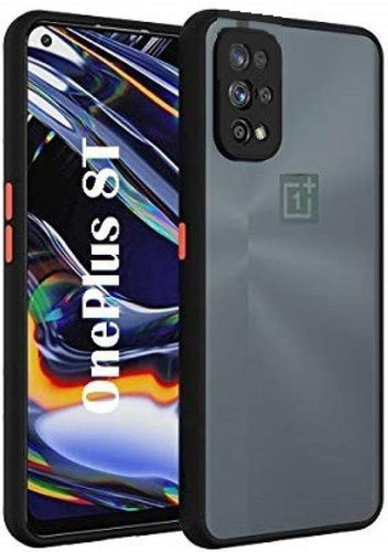 Oneplus 8T Backcover Smoke Case with Hybrid Matte Finish and Camera Protection