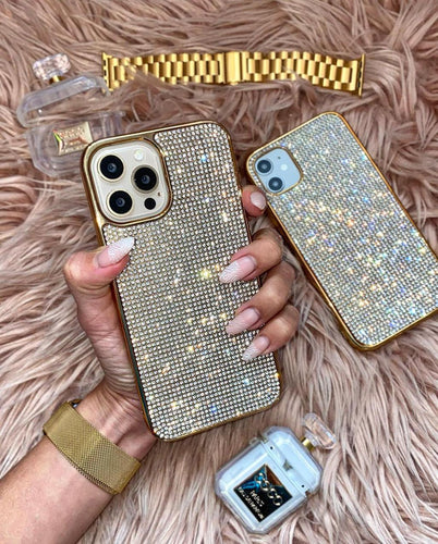 Luxury Diamond iPhone Case Cover Golden