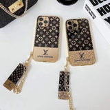 Luxury Brand Shiny iPhone Case with Chain