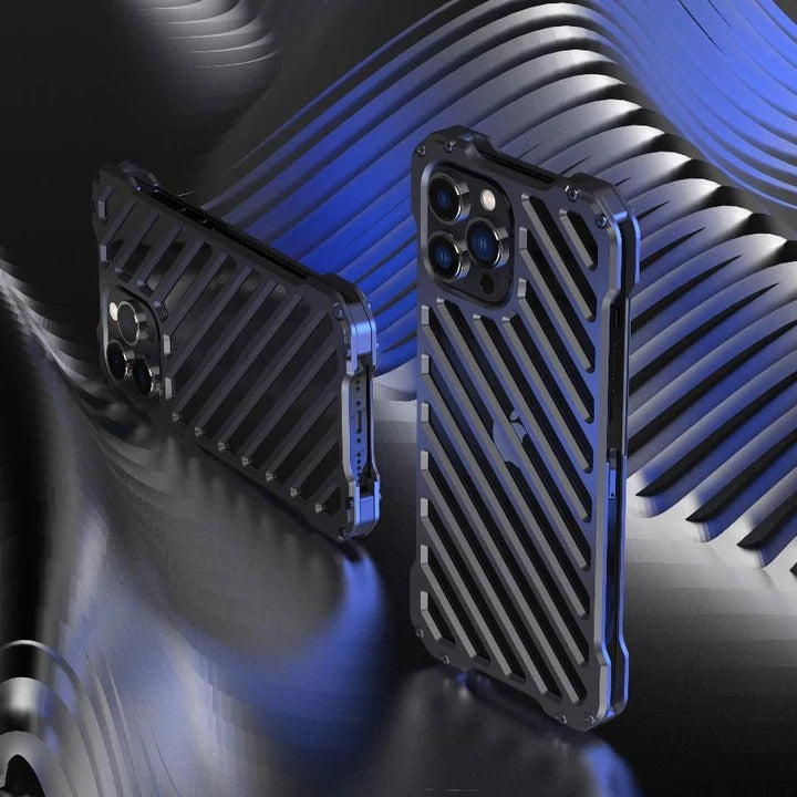 iPhone 12 Series R-Just Aluminium Alloy Grill Case