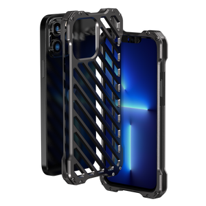 R-Just Aluminium Alloy Grill Case For iPhone 12 Series and 13 Series