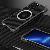 iPhone 12 Series R-Just Aluminium Alloy Carbon Case freeshipping - Frato