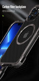 R-Just Aluminium Carbon Fiber Case For iPhone 12 Series and 13 Series