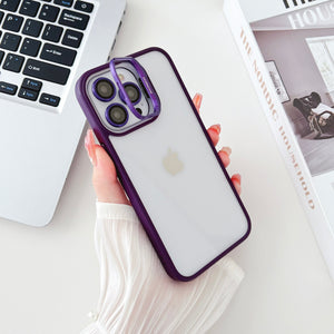 iPhone Hollow Flipping Lens Bracket Case