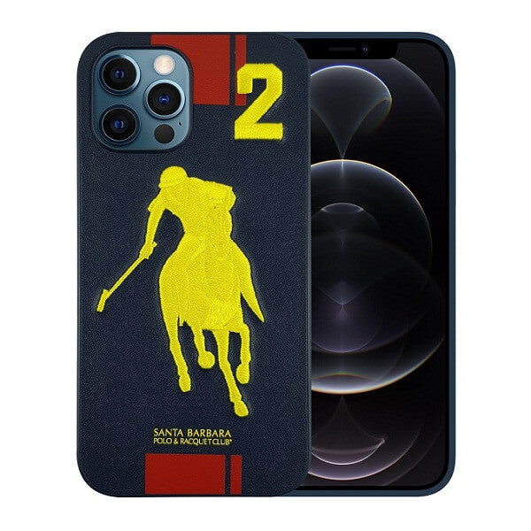 Santa Barbara Polo Garner Series Leather Back Cover For iPhone (Blue) freeshipping - Frato