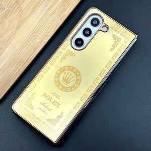 Samsung Galaxy Z Fold 5 Luxurious Crafted Gold Series Case Cover